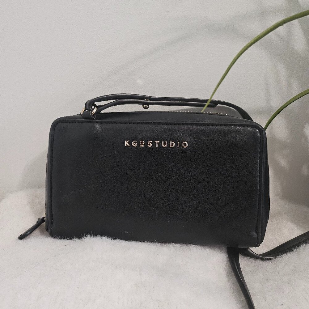 KGB studio black shoulder purse
